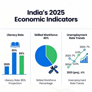 India’s Literacy and Unemployment Trends (2021–2025)